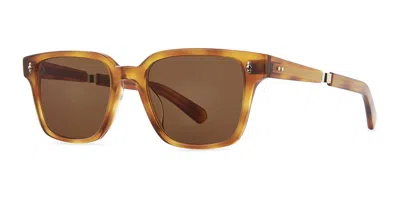 Garrett Leight Roland S Saft-wg/sfmo Men's Sunglasses Tortoiseshell Size 52 In Brown