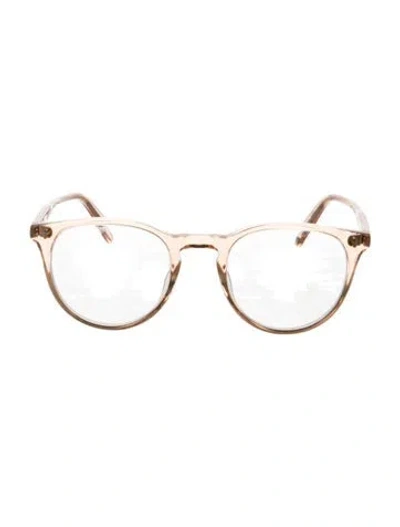 Pre-owned Garrett Leight Round Eyeglasses In Orange