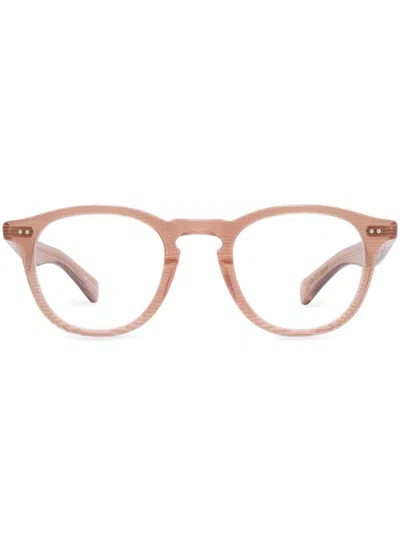 Garrett Leight Round-frame Glasses In Pink