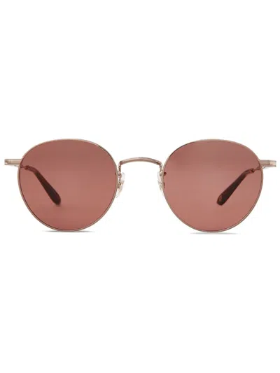 Garrett Leight Round-frame Sunglasses In Gold