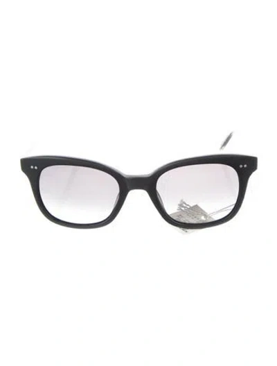 Pre-owned Garrett Leight Round Gradient Sunglasses In Black