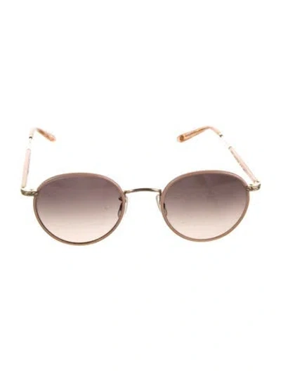 Pre-owned Garrett Leight Round Gradient Sunglasses In Pink
