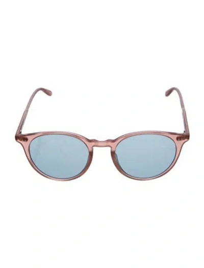 Pre-owned Garrett Leight Round Mirrored Sunglasses In Neutral