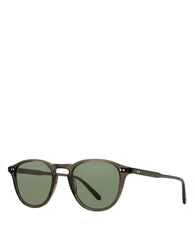 Garrett Leight Round Sunglasses, 46mm In Black