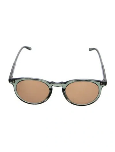 Pre-owned Garrett Leight Round Tinted Sunglasses