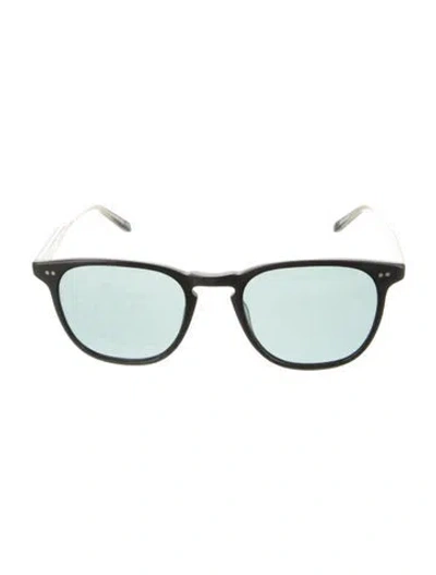 Pre-owned Garrett Leight Round Tinted Sunglasses In Black