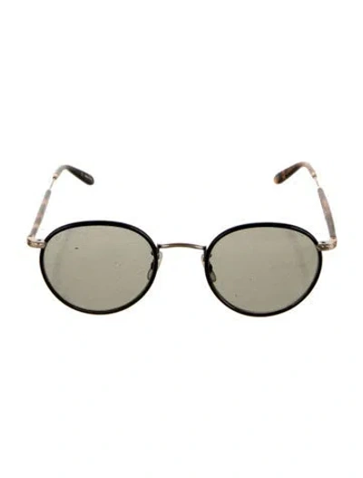 Pre-owned Garrett Leight Round Tinted Sunglasses In Brown
