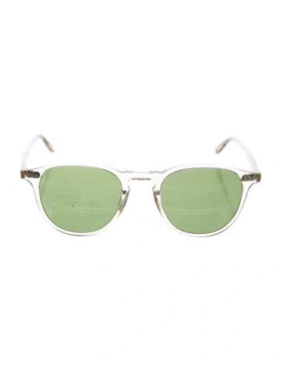 Pre-owned Garrett Leight Round Tinted Sunglasses In Clear