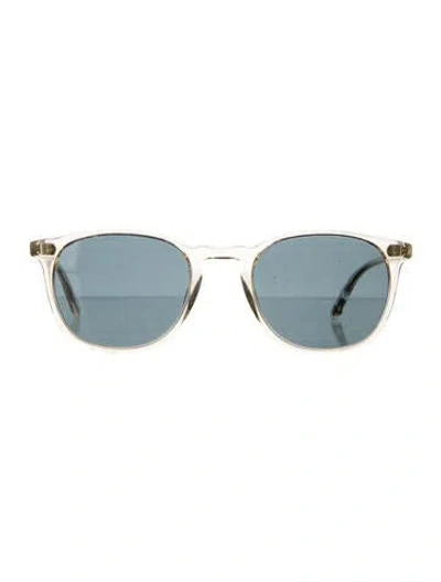 Pre-owned Garrett Leight Round Tinted Sunglasses In Gold