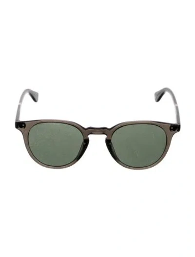 Pre-owned Garrett Leight Round Tinted Sunglasses In Grey