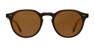 Garrett Leight Royce Sun Bot/sfpbn Men's Sunglasses Brown Size 47