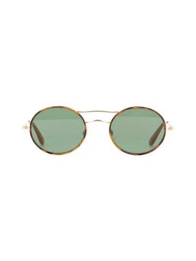 Garrett Leight Sanborn - Gold / Havana Sunglasses In Green