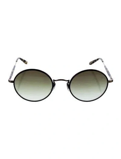 Pre-owned Garrett Leight Seville Round Sunglasses In Brown