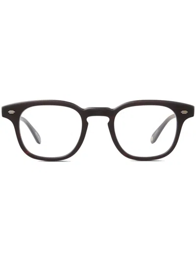 Garrett Leight Sherwood Matte Redwood Tortoise In Brown