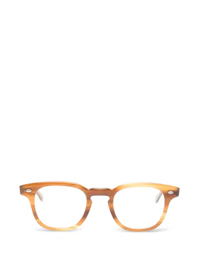 Garrett Leight Sherwood Square-frame Glasses In Brown