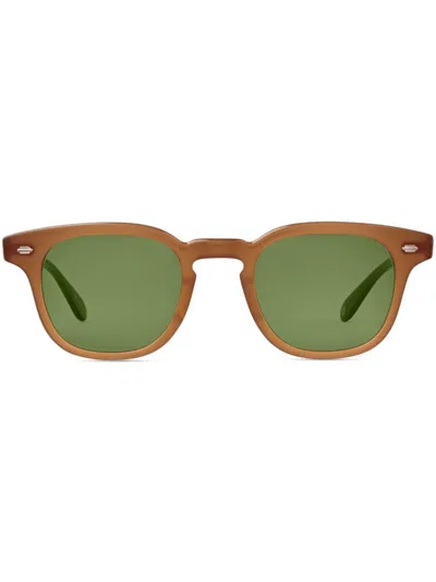 Garrett Leight Sherwood Sunglasses In Summer Sun/pure Green