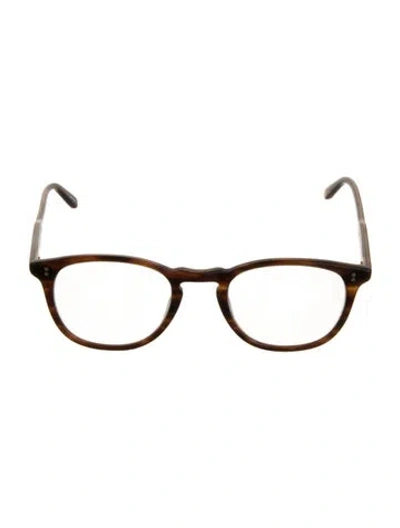 Pre-owned Garrett Leight Square Eyeglasses In Brown