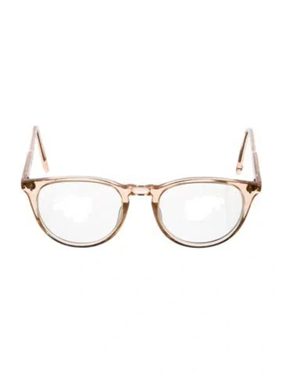 Pre-owned Garrett Leight Square Eyeglasses In Neutral