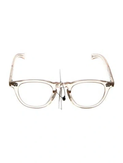 Pre-owned Garrett Leight Square Eyeglasses W/ Tags In Clear/neutrals