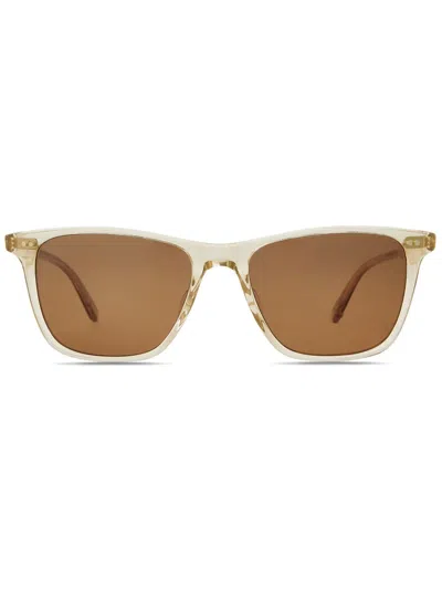 Garrett Leight Square-frame Sunglasses In ブラウン