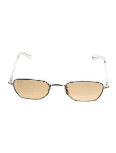 Pre-owned Garrett Leight Square Gradient Sunglasses In Clear