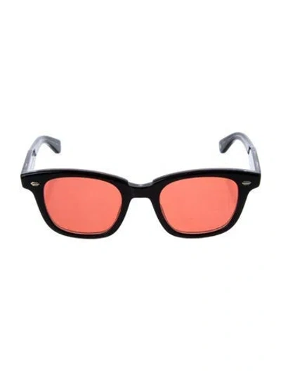 Pre-owned Garrett Leight Square Tinted Sunglasses In Black