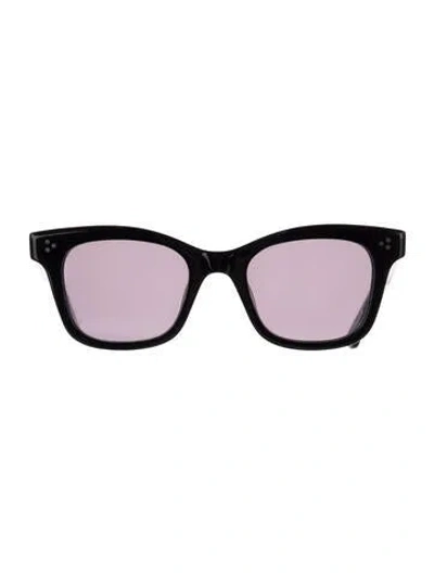 Pre-owned Garrett Leight Square Tinted Sunglasses In Black