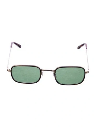 Pre-owned Garrett Leight Square Tinted Sunglasses In Brown