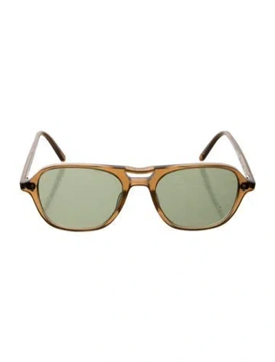Pre-owned Garrett Leight Square Tinted Sunglasses In Multi