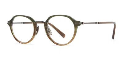 Garrett Leight Sumner C Da Palm-atg Men's Glasses Green Size 45 - Free Lenses - Blue Light Block Available In Brown