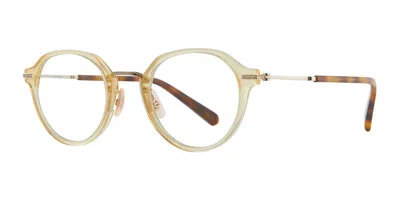 Garrett Leight Sumner C Smt-wg Men's Glasses Yellow Size 45 - Free Lenses - Blue Light Block Available In Gold