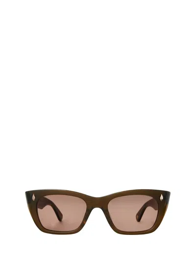 Garrett Leight Sunglasses In Brown