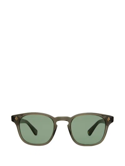 Garrett Leight Ace Sun Black Glass Male Sunglasses In Grau