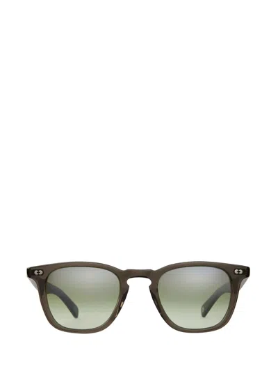 Garrett Leight Sunglasses In Black Glass/olive Layered Mirror