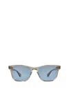 Garrett Leight Torrey Sun Clay Crystal/pacifica Sunglasses In Clay Crystal/pacifica