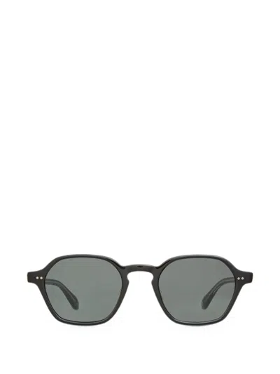 Garrett Leight Temescal Geometric-frame Sunglasses In Black