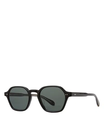 Garrett Leight Temescal Square Sunglasses, 48mm In Black