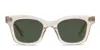 Garrett Leight Thompson Sun Beige/clear In Beige,clear