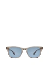 Garrett Leight Torrey Sun Clay Crystal/pacifica Sunglasses In Clay Crystal/pacifica