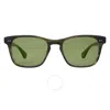 Garrett Leight Torrey Sun Green Square Sunglasses 2148 Dgfr/grn 51