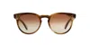 Garrett Leight Unisex 40mm Tan Brown Tortoise Sunglasses In Brown