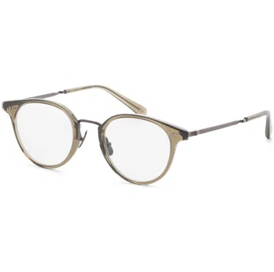 Garrett Leight Unisex 46 Mm Green Opticals In Orange