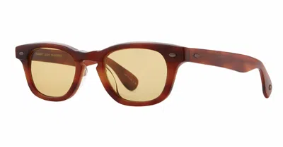 Garrett Leight Unisex Lo-b Sunglasses In Vintage Burnt Tortoise / Pure Maple In Multi