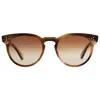 Garrett Leight Unisex 40mm Tan Brown Tortoise Sunglasses In Brown