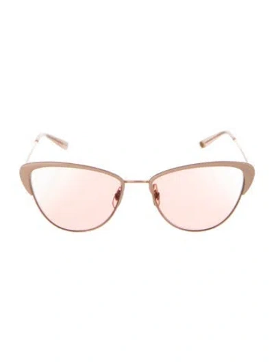 Pre-owned Garrett Leight Vista Cat-eye Sunglasses In Pink