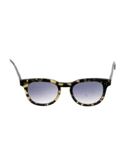 Pre-owned Garrett Leight Wayfarer Gradient Sunglasses In Yellow