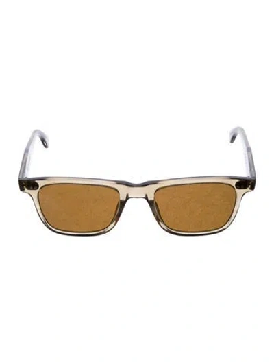 Pre-owned Garrett Leight Wayfarer Mirrored Sunglasses