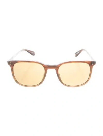 Pre-owned Garrett Leight Wayfarer Mirrored Sunglasses In Brown