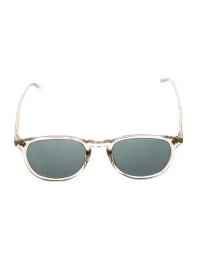 Pre-owned Garrett Leight Wayfarer Mirrored Sunglasses In Neutral