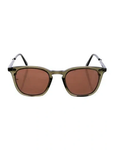 Pre-owned Garrett Leight Wayfarer Tinted Sunglasses
